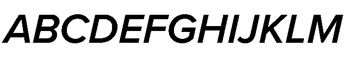 Proxima Nova Thai Semi Bold Italic Font UPPERCASE