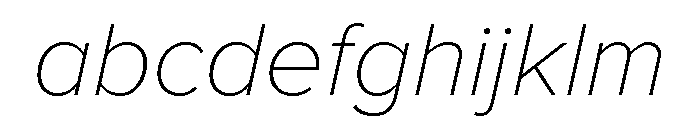 Proxima Nova Thin Italic FONT