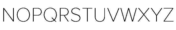 Proxima Nova Thin Font UPPERCASE