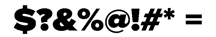 Proxima Nova Wide Black Font OTHER CHARS