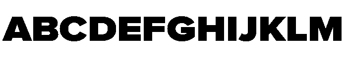 Proxima Nova Wide Black Font UPPERCASE
