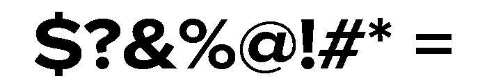 Proxima Nova Wide Bold Font OTHER CHARS