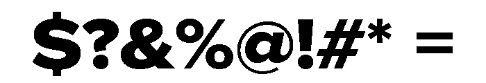 Proxima Nova Wide Extra Bold Font OTHER CHARS