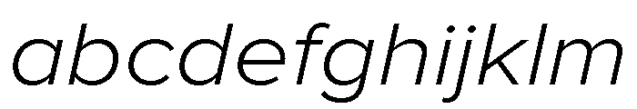 Proxima Nova Wide Light Italic FONT