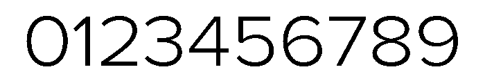 Proxima Nova Wide Light Font OTHER CHARS