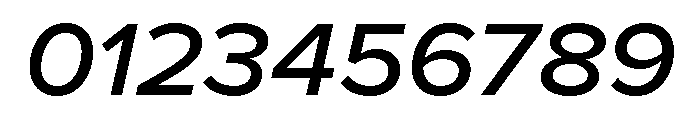 Proxima Nova Wide Medium Italic Font OTHER CHARS