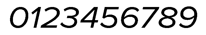 Proxima Nova Wide Regular Italic Font OTHER CHARS