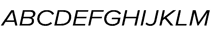 Proxima Nova Wide Regular Italic Font UPPERCASE