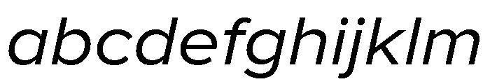 Proxima Nova Wide Regular Italic FONT