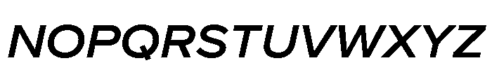 Proxima Nova Wide Semi Bold Italic Font UPPERCASE