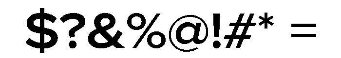Proxima Nova Wide Semi Bold Font OTHER CHARS