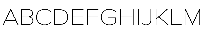Proxima Nova Wide Thin Font UPPERCASE