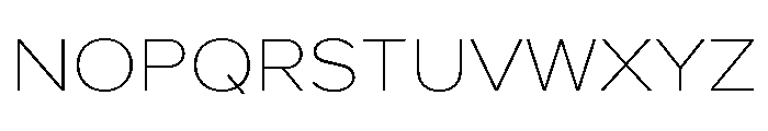 Proxima Nova Wide Thin Font UPPERCASE