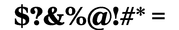 Proxima Sera Extra Bold Font OTHER CHARS