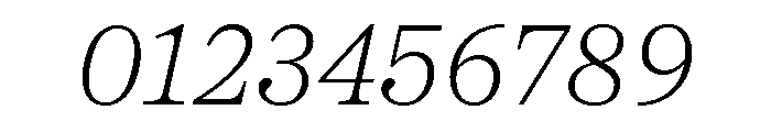 Proxima Sera Extra Light Italic Font OTHER CHARS