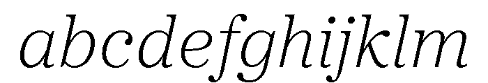 Proxima Sera Extra Light Italic FONT