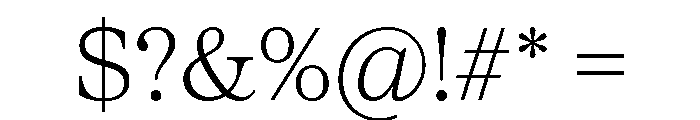Proxima Sera Extra Light Font OTHER CHARS