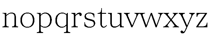 Proxima Sera Extra Light Font LOWERCASE