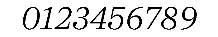 Proxima Sera Light Italic Font OTHER CHARS