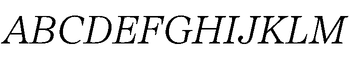 Proxima Sera Light Italic Font UPPERCASE