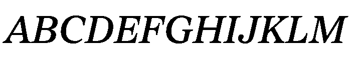 Proxima Sera Medium Italic Font UPPERCASE