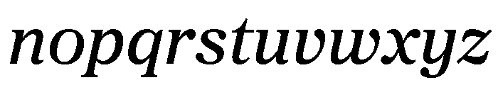 Proxima Sera Medium Italic Font LOWERCASE