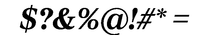 Proxima Sera Semi Bold Italic Font OTHER CHARS