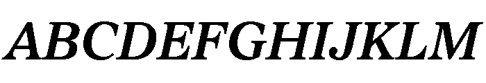 Proxima Sera Semi Bold Italic Font UPPERCASE