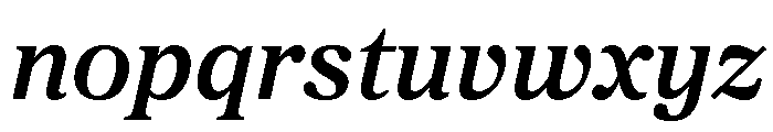 Proxima Sera Semi Bold Italic Font LOWERCASE