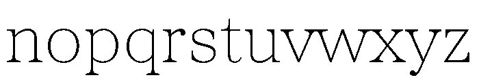 Proxima Sera Thin Font LOWERCASE