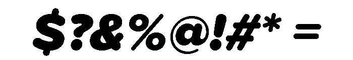 Proxima Soft Black Italic Font OTHER CHARS