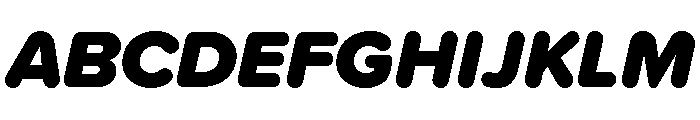 Proxima Soft Black Italic Font UPPERCASE