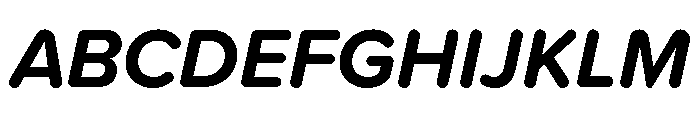 Proxima Soft Bold Italic Font UPPERCASE