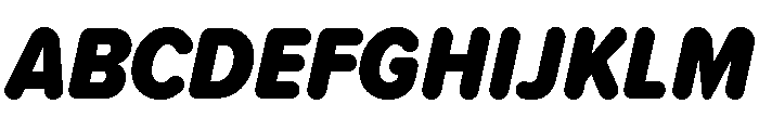 Proxima Soft Condensed Black Italic Font UPPERCASE