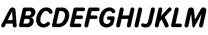 Proxima Soft Condensed Bold Italic Font UPPERCASE