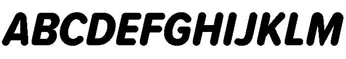 Proxima Soft Condensed Extra Bold Italic Font UPPERCASE