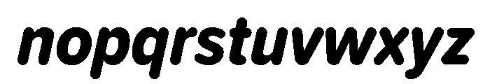 Proxima Soft Condensed Extra Bold Italic Font LOWERCASE