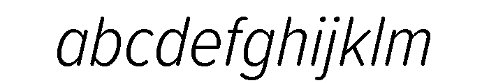 Proxima Soft Condensed Light Italic FONT
