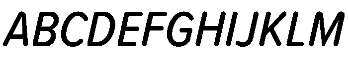 Proxima Soft Condensed Medium Italic Font UPPERCASE