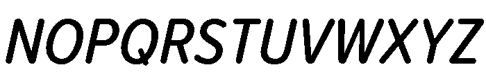 Proxima Soft Condensed Medium Italic Font UPPERCASE