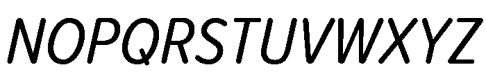 Proxima Soft Condensed Regular Italic Font UPPERCASE
