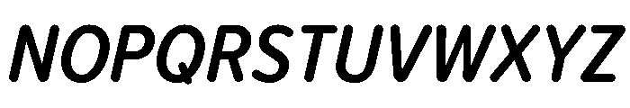 Proxima Soft Condensed Semi Bold Italic Font UPPERCASE