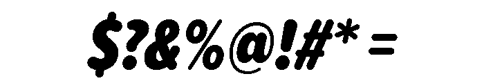 Proxima Soft Extra Condensed Black Italic Font OTHER CHARS