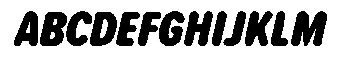 Proxima Soft Extra Condensed Black Italic Font UPPERCASE