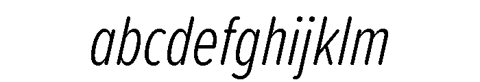 Proxima Soft Extra Condensed Light Italic FONT