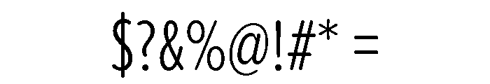 Proxima Soft Extra Condensed Light Font OTHER CHARS