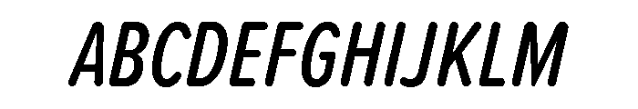 Proxima Soft Extra Condensed Medium Italic Font UPPERCASE