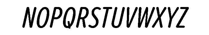 Proxima Soft Extra Condensed Regular Italic Font UPPERCASE