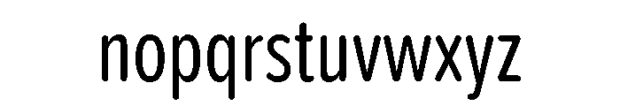Proxima Soft Extra Condensed Regular Font LOWERCASE