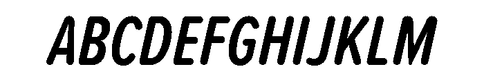 Proxima Soft Extra Condensed Semi Bold Italic Font UPPERCASE
